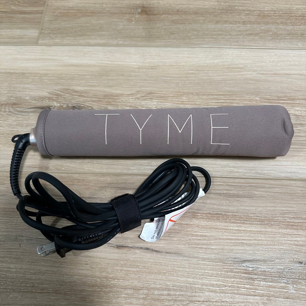 TYME Iron Pro Hair Straightener Curler 2-in-1 Rose Gold w/ Sleeve